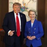 Dazi, Trump fa accordo con il Regno Unito e vede von der Leyen per arrivare ad un’intesa