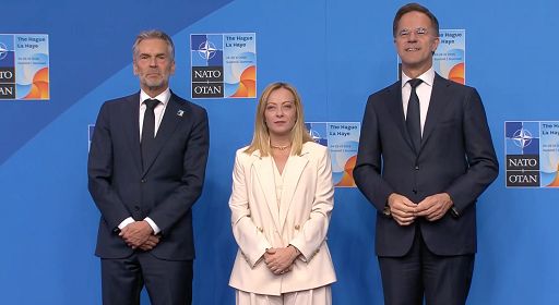 Meloni è al World Forum dell’Aia per il vertice Nato