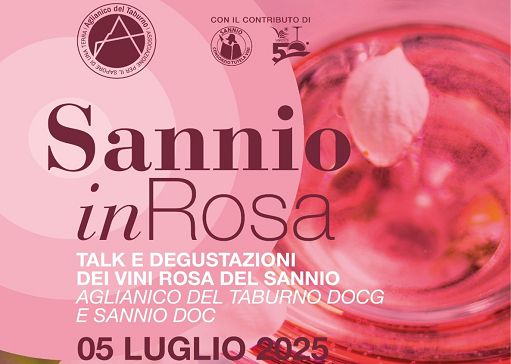 Il 5 luglio a Torrecuso “Sannio in Rosa” con vini rosé del territorio